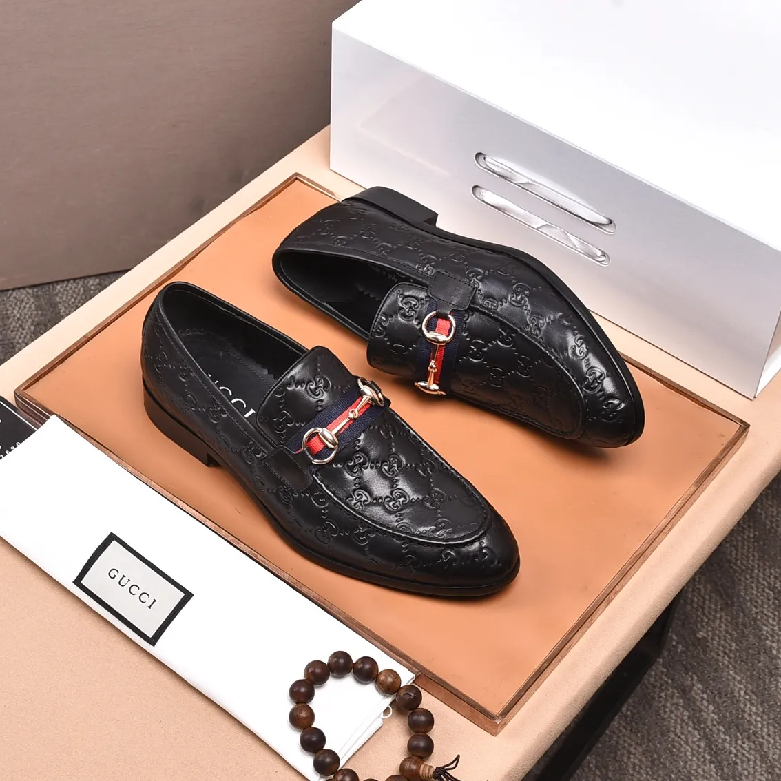 Men's shoes💰540📛📛Original (water-dyed cowhide) Gucci GUCCI official website formal shoes🌀 Italian🇮🇹imported cowhide➕top imported water-dyed cowhide lining💋Finely handmade original bottom, the real thing looks better when photographed in person Standard size 38-44